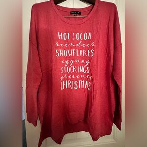 State of Mind Red Christmas Sweater